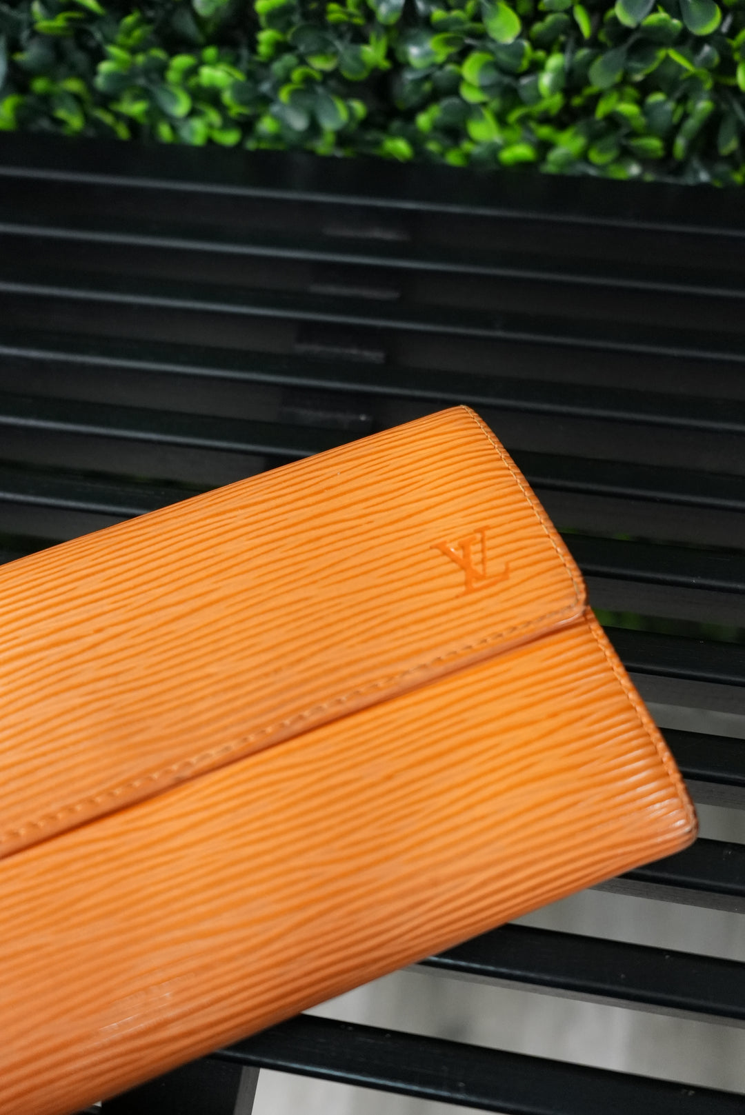 Louis Vuitton Orange Epi Long Wallet