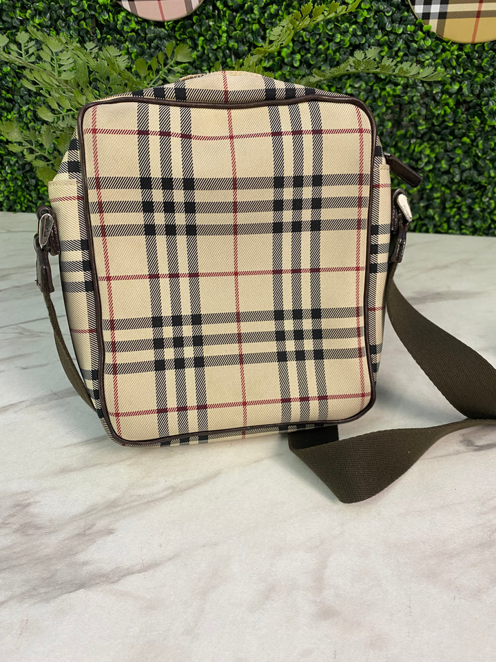 Burberry Novacheck Canvas Crossbody Bag (8619)