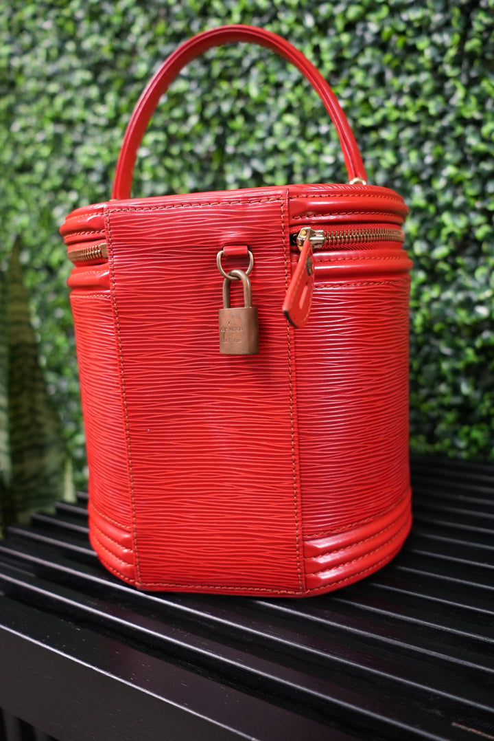 Louis Vuitton Red Epi Cannes Bag