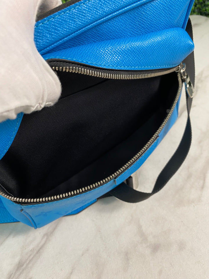 Louis Vuitton Blue Taigarama Outdoor Messenger Bag (2880)