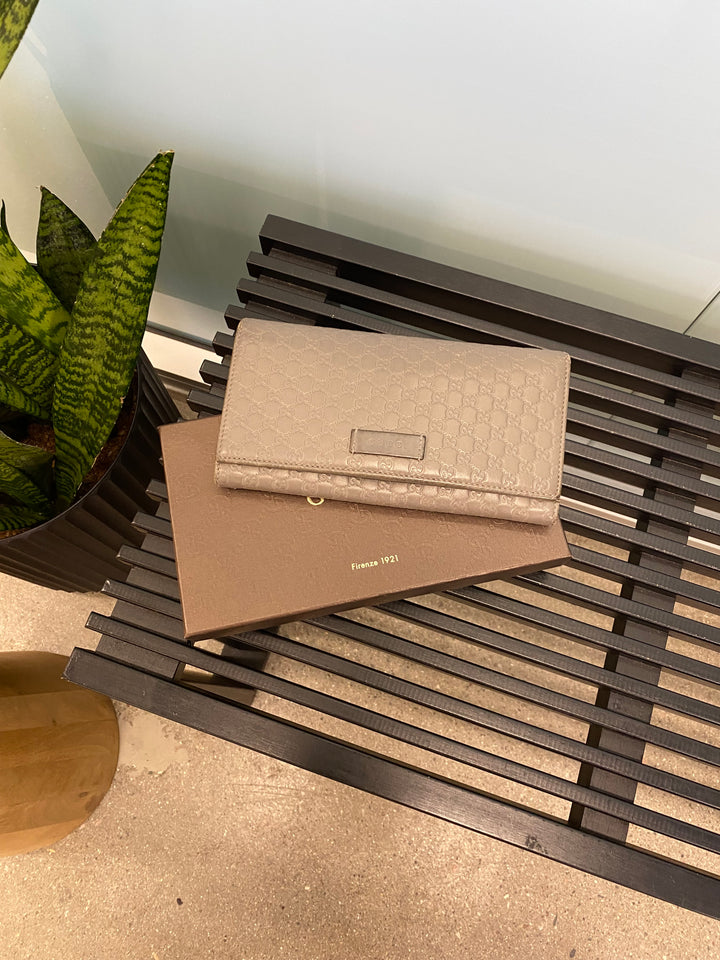 Gucci Grey Guccissima Long Wallet (4880)