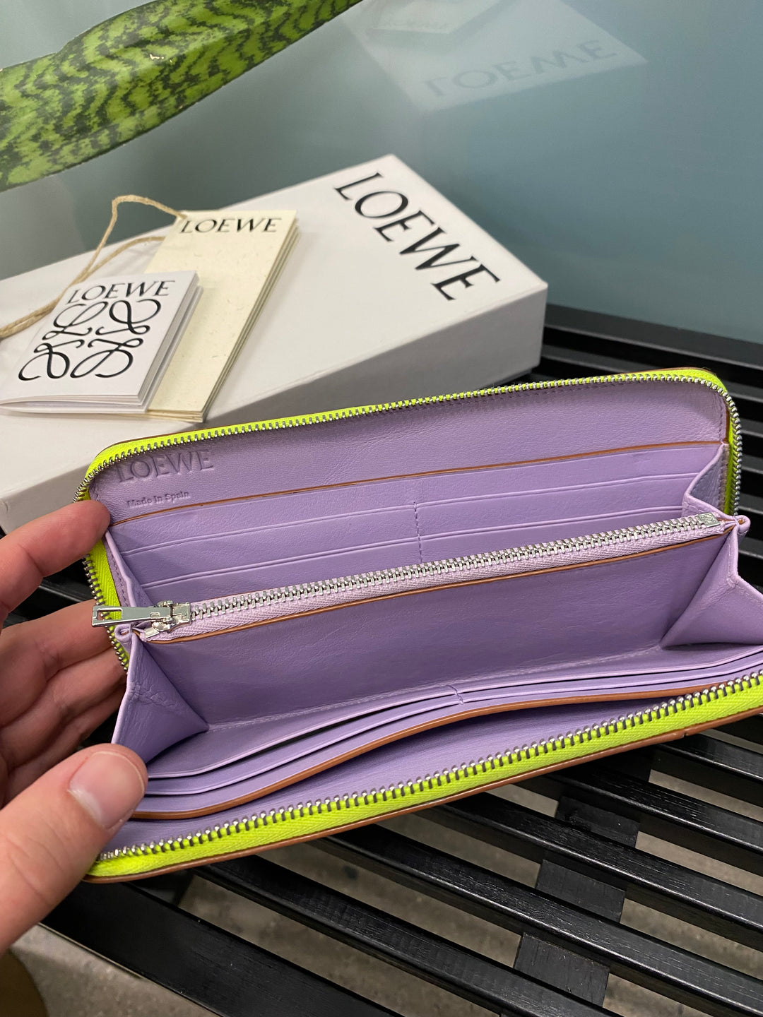 Loewe Tri Colored Puzzle Zippy Wallet (8350)