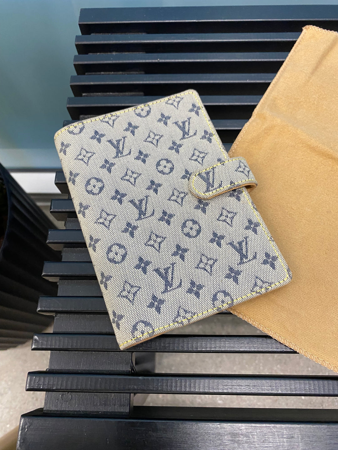 Louis Vuitton Navy Mini Lin Agenda PM (9383)