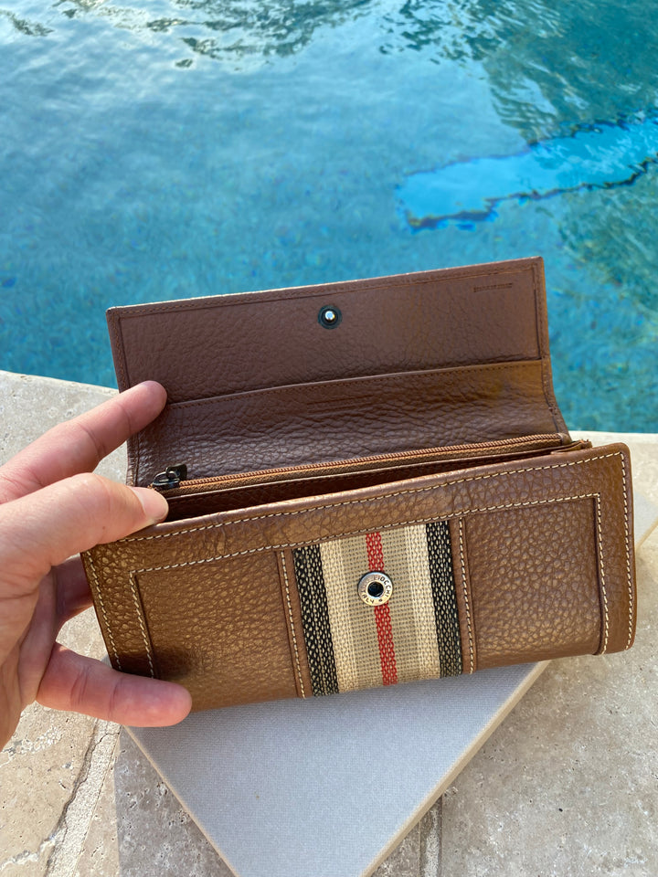 Burberry Vintage Leather Long Wallet (3325)
