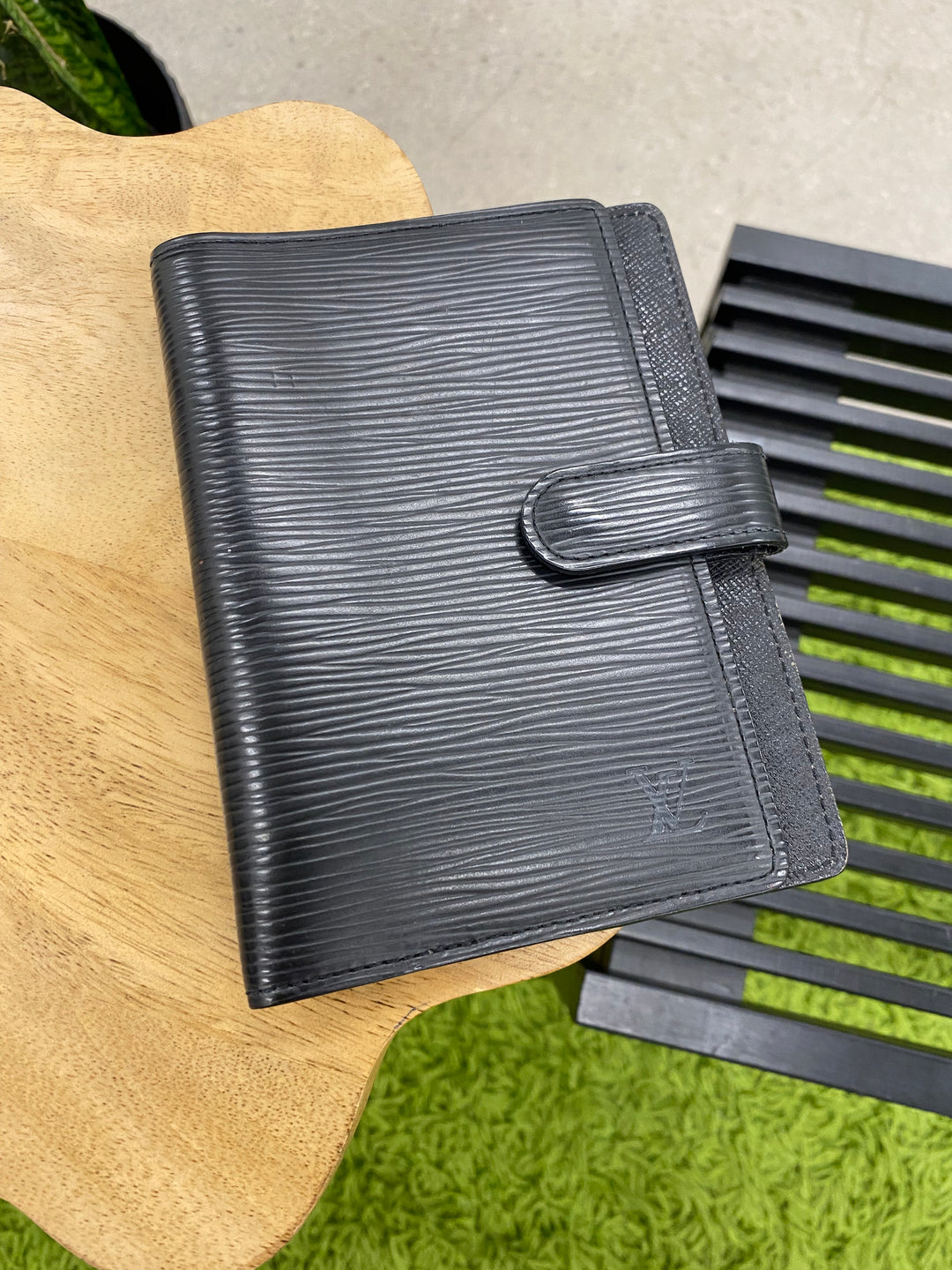 Louis Vuitton Black Epi Leather Agenda PM (3865)