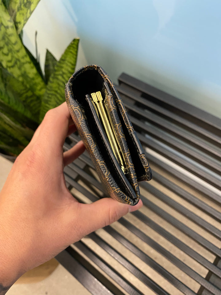 Celine Black Macadam Long Wallet (1191)
