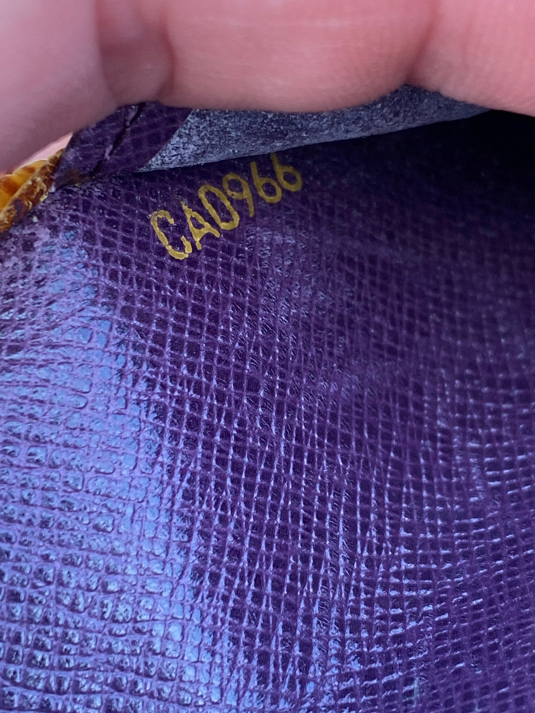 Louis Vuitton Yellow Epi International Long Wallet (9148)