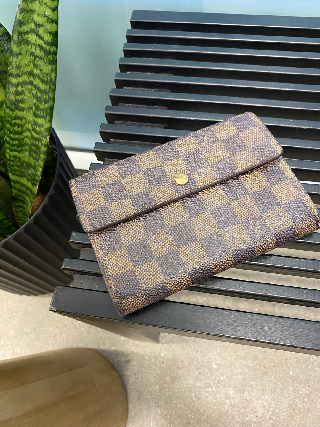 Louis Vuitton Damier Ebene Porte Etui Wallet (1473)