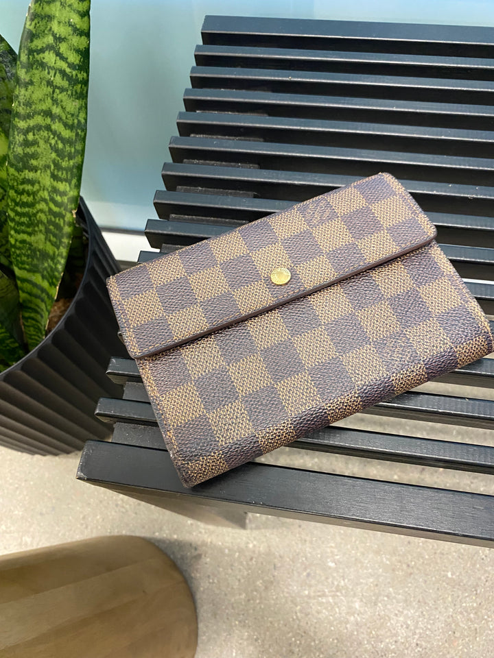 Louis Vuitton Damier Ebene Porte Etui Wallet (1473)