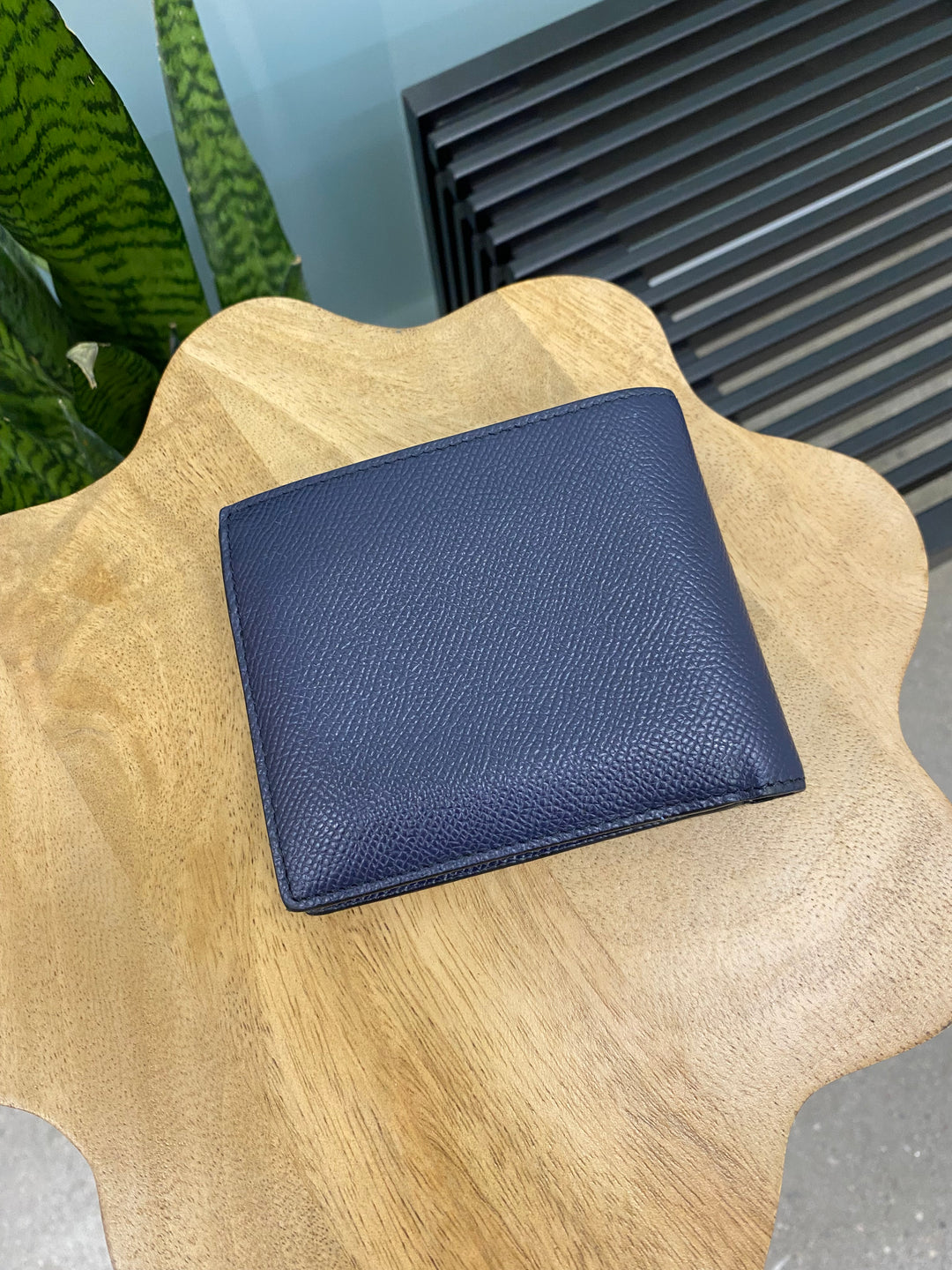 Burberry Navy Saffiano Billfold Wallet (9953)
