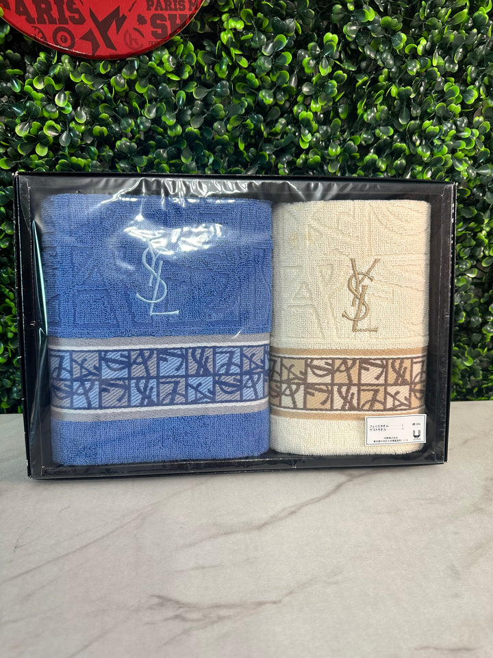 Saint Laurent YSL Two Towel Set (7677)