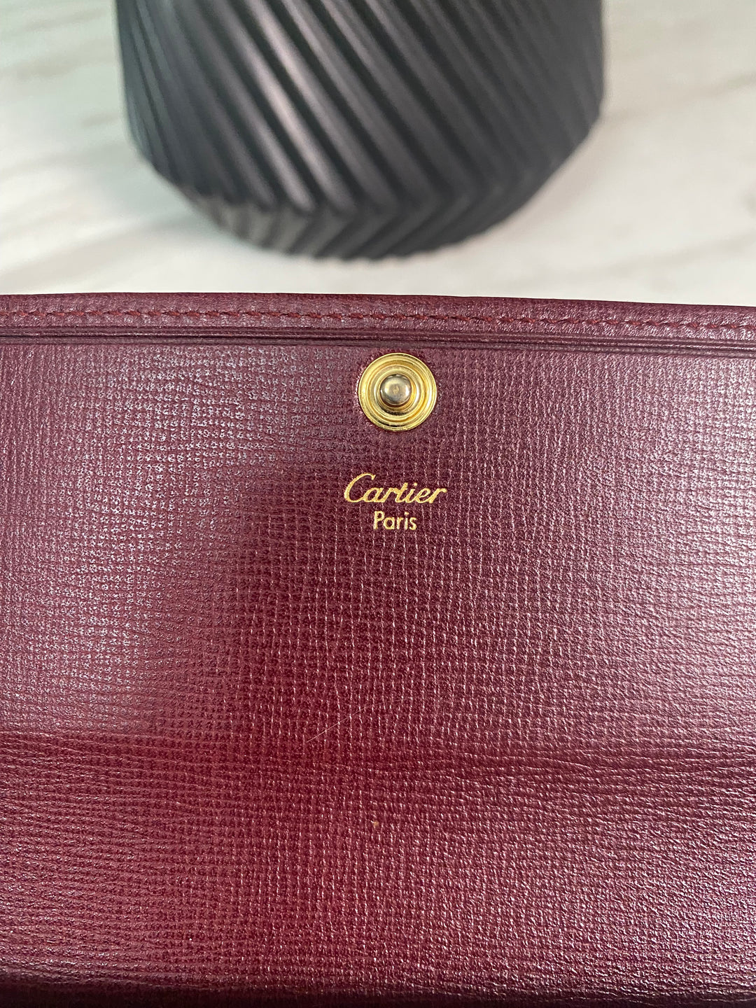 Cartier Burgundy Long Wallet (7186)