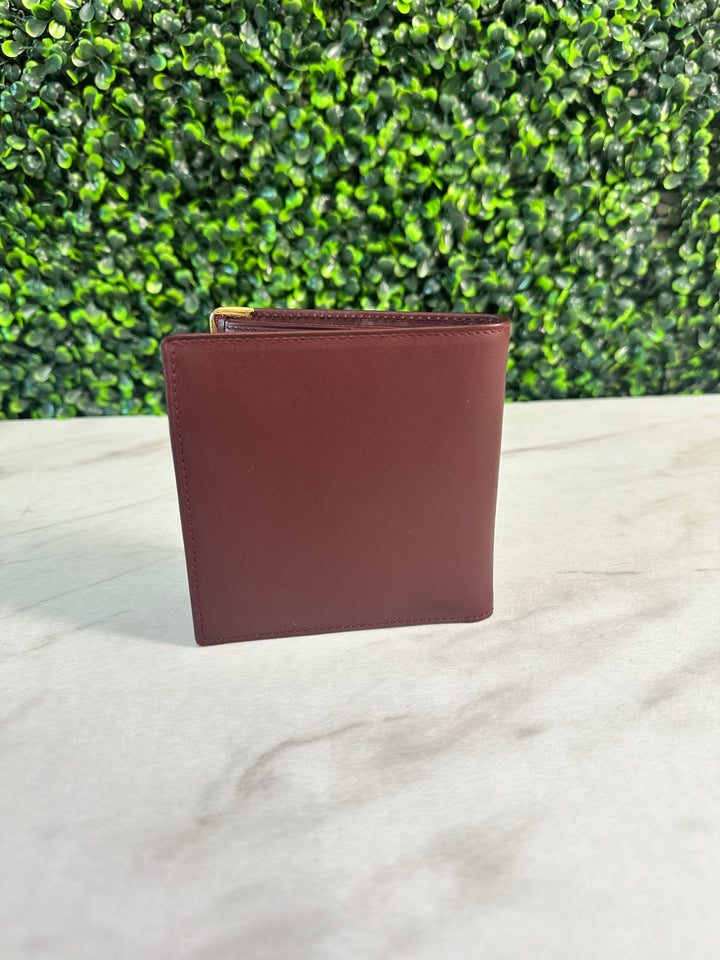 Cartier Burgundy Leather Billfold (3420)