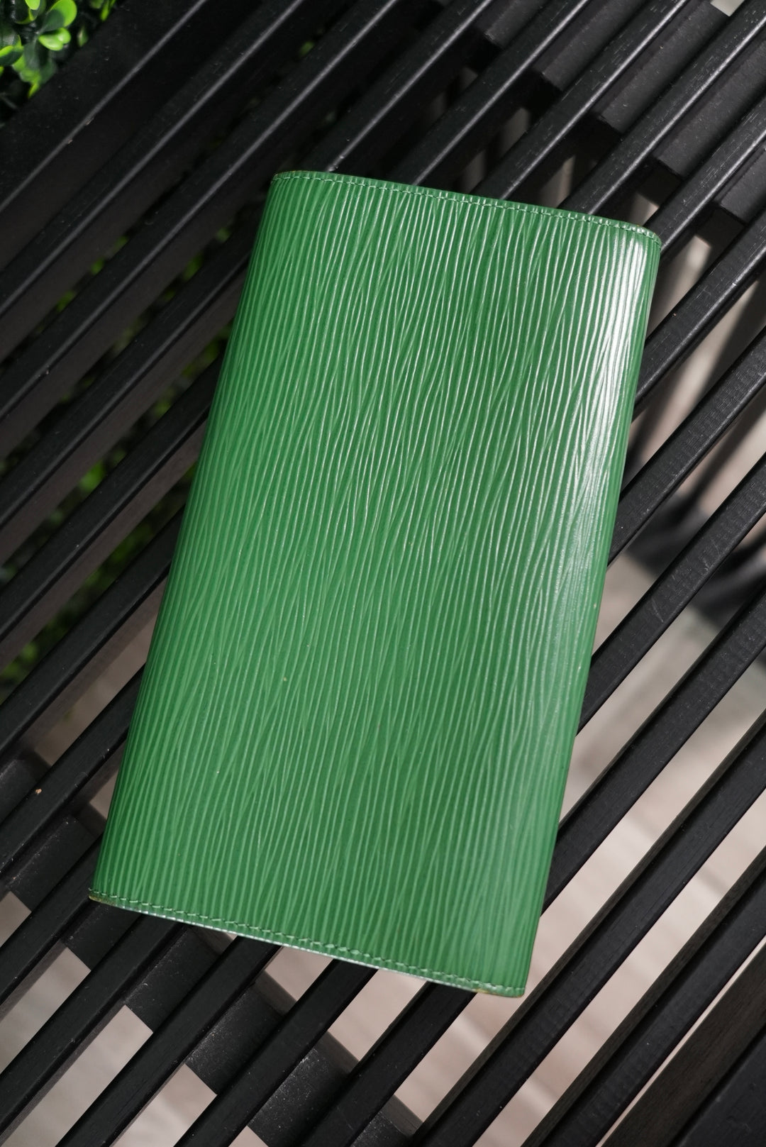 Louis Vuitton Green Epi Long Wallet (257)