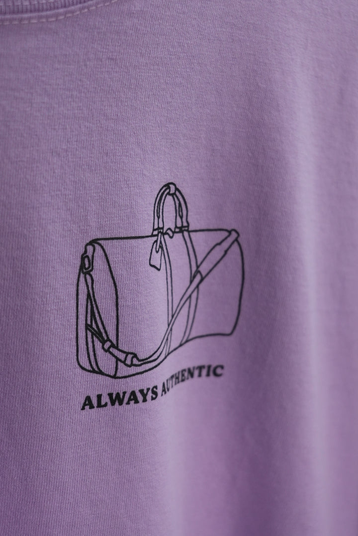 Always Authentic Tee - Purple Graphic