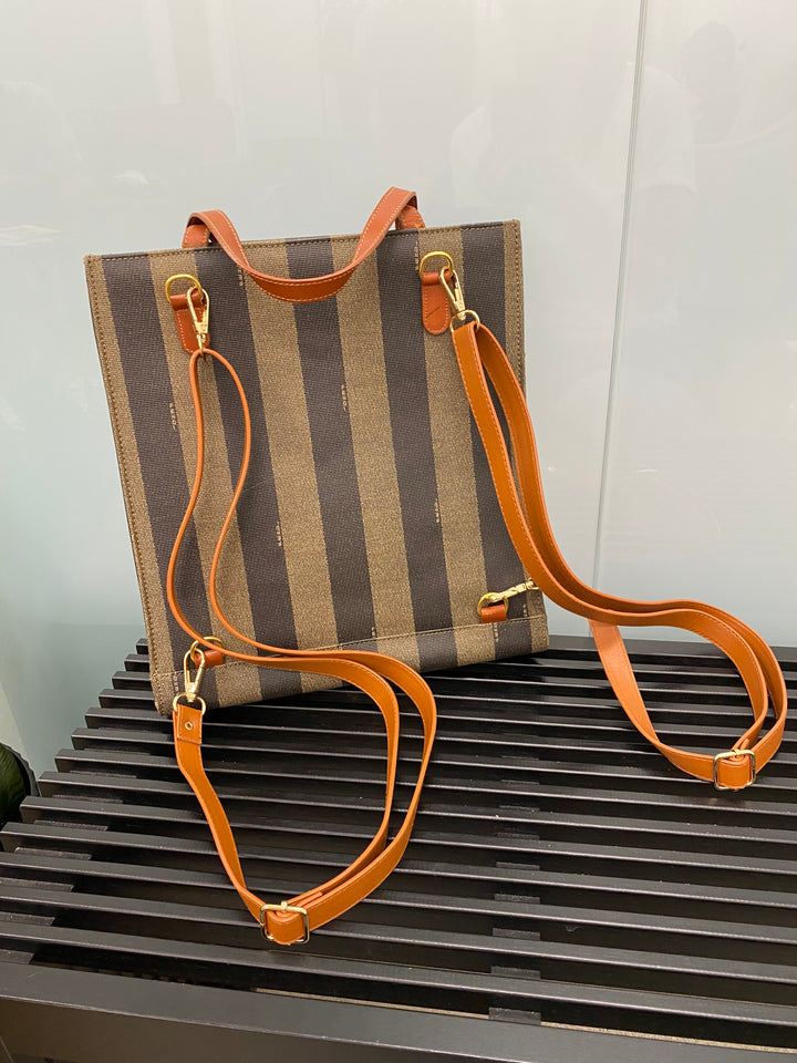 Fendi Pequin 2 Way Tote and Backpack (8903)