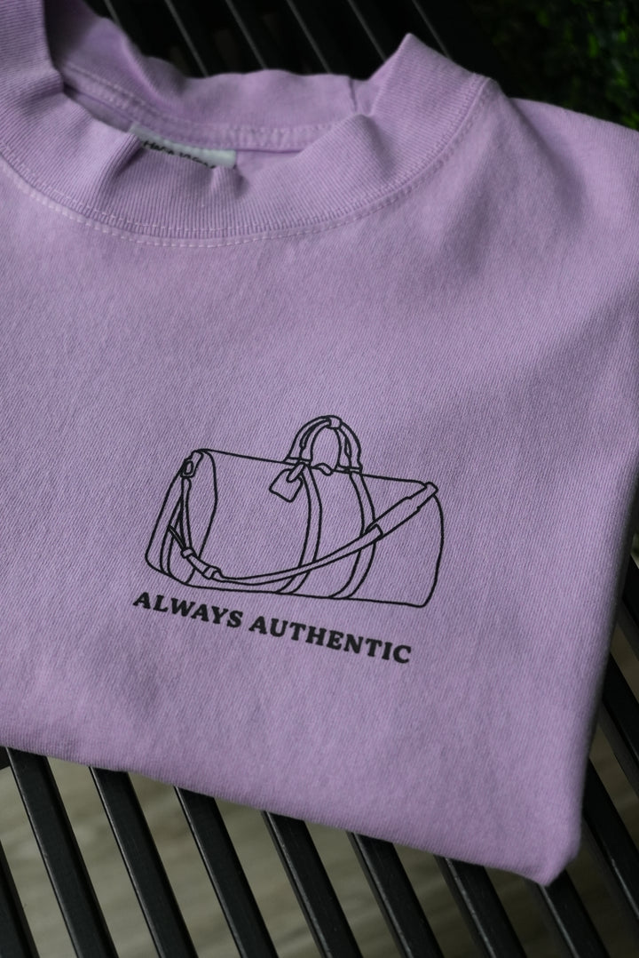 Always Authentic Tee - Purple Graphic