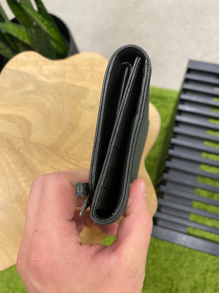 Prada Black Nylon Compact Wallet (8783)