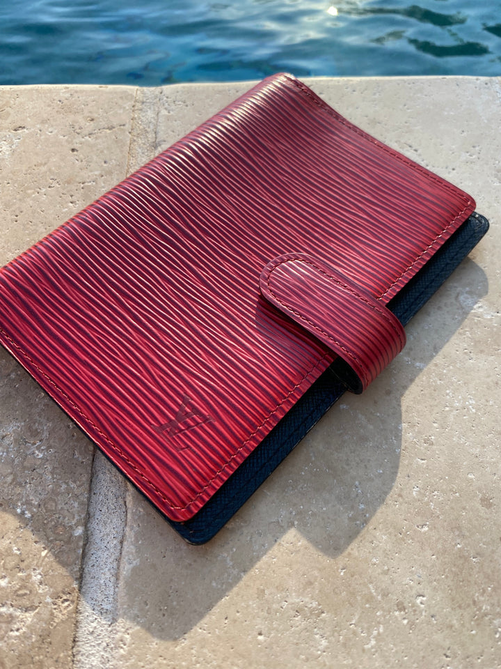 Louis Vuitton Red Epi Agenda PM (3909)
