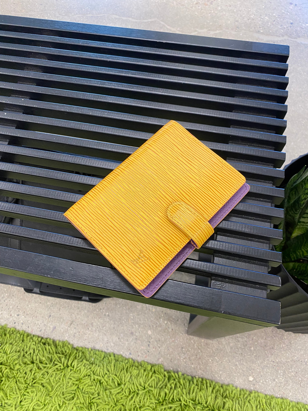 Louis Vuitton Yellow Epi Agenda PM (9490)