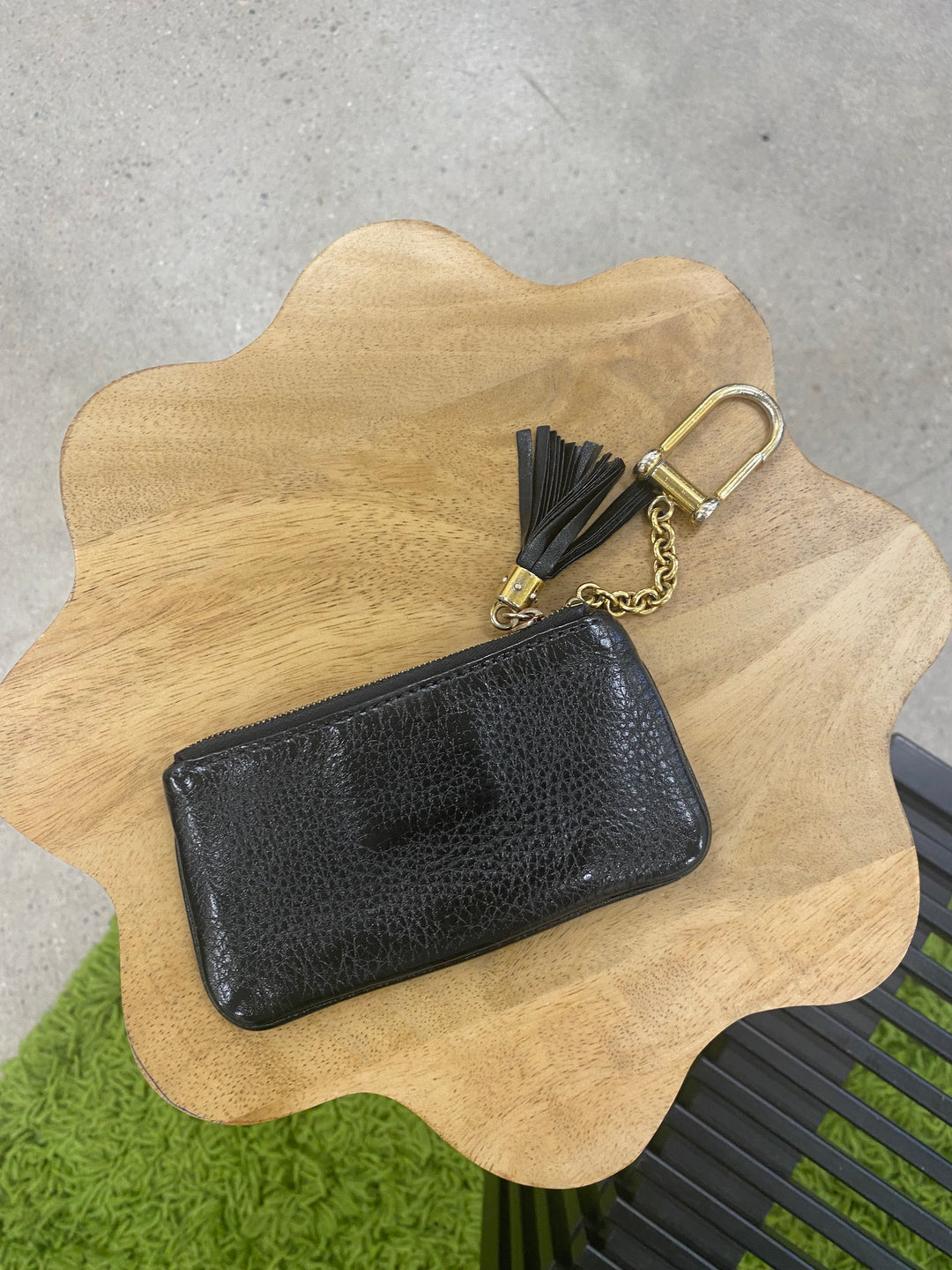 Gucci Black Leather Soho Key Cles (6837)
