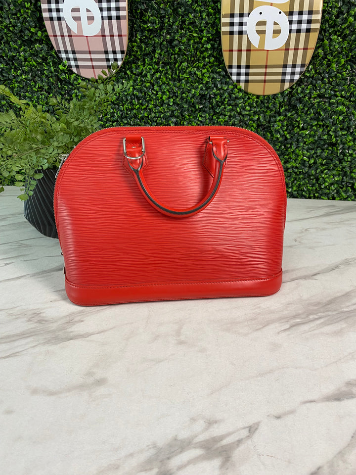 Louis Vuitton Red Epi Alma PM (7819)