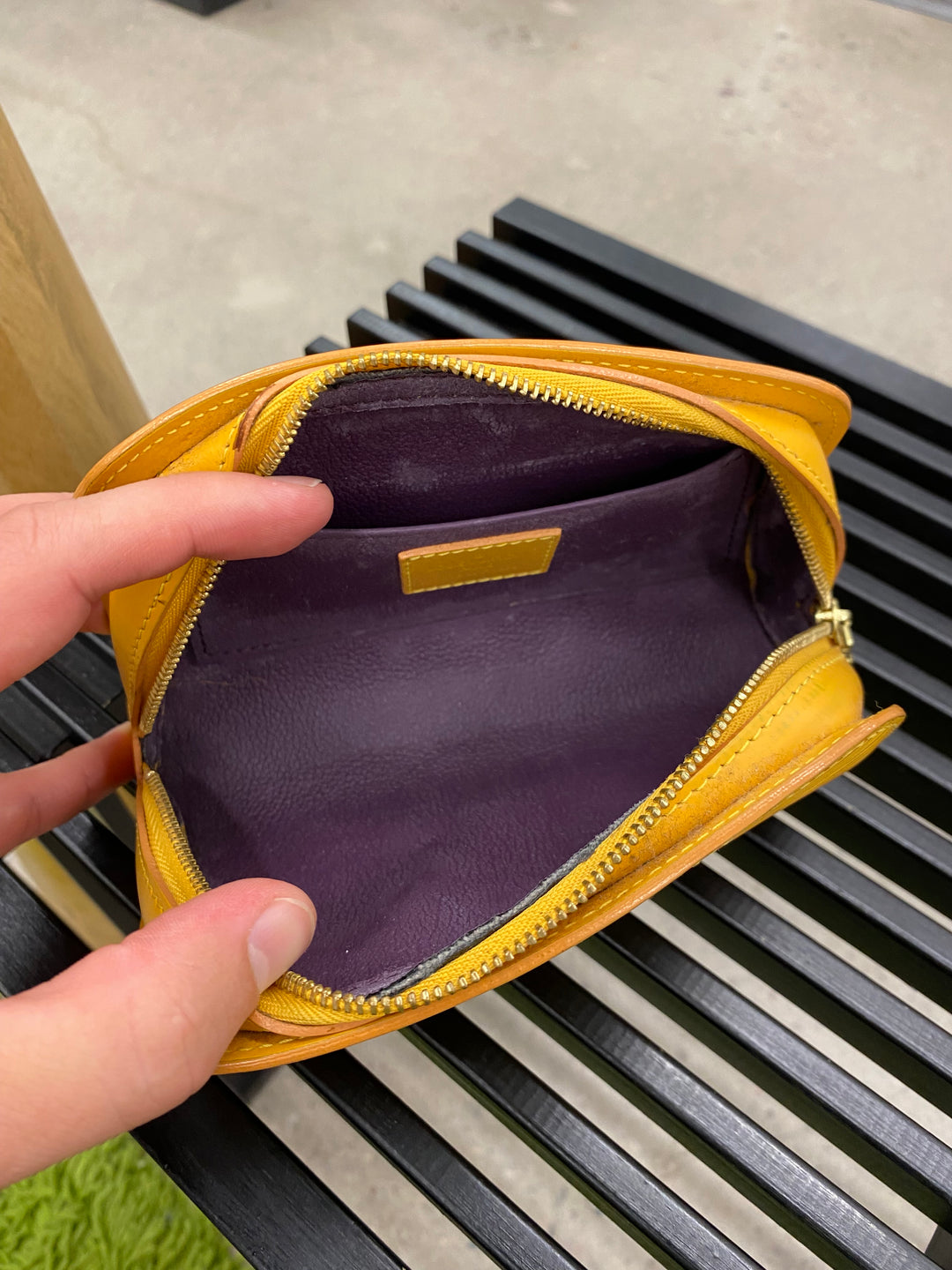 Louis Vuitton Yellow Epi Cosmetic Pouch (4290)