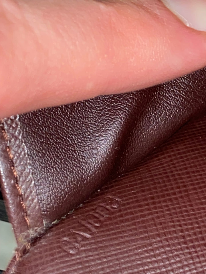 Lousi Vuitton Red Mini Lin International Long Wallet (4949)
