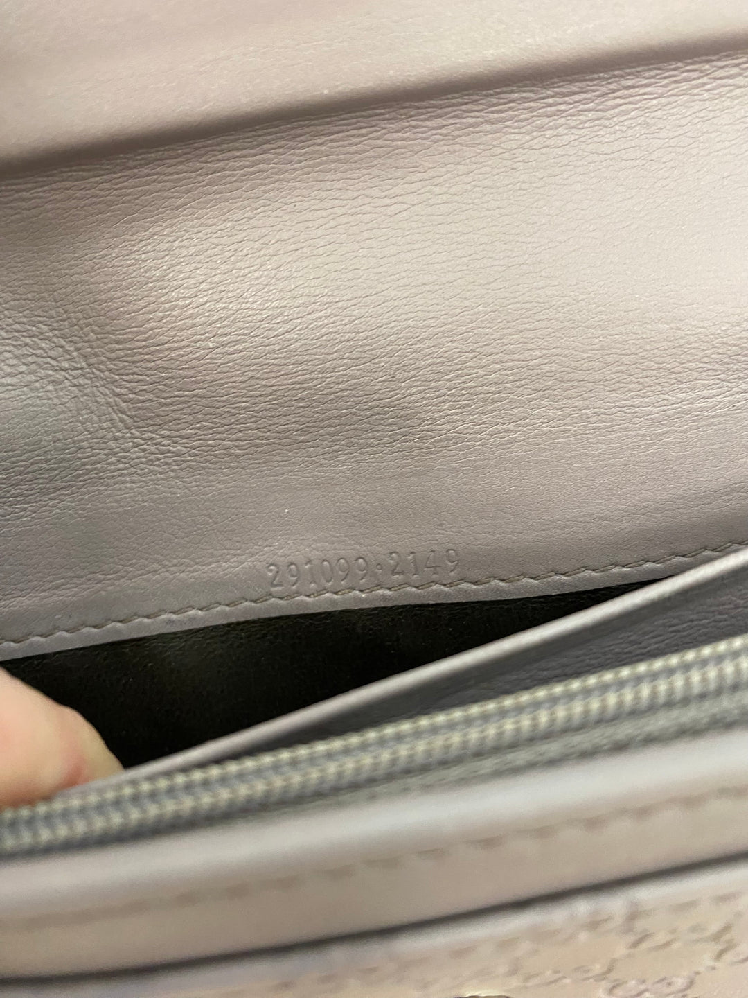 Gucci Lavender Micro Guccissima Long Wallet (3305)