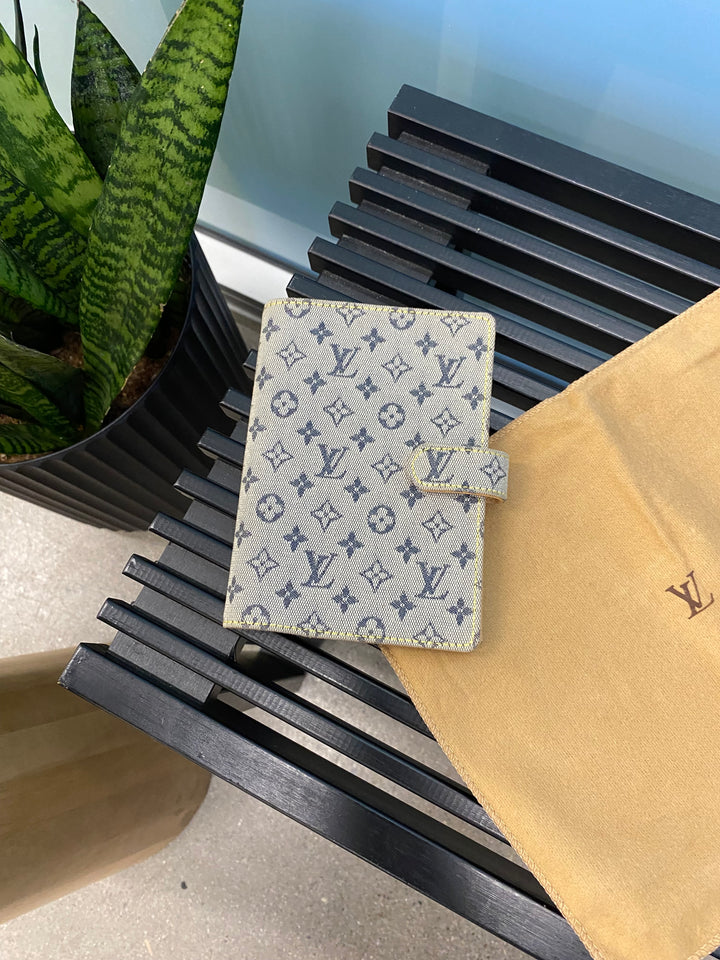 Louis Vuitton Navy Mini Lin Agenda PM (9383)