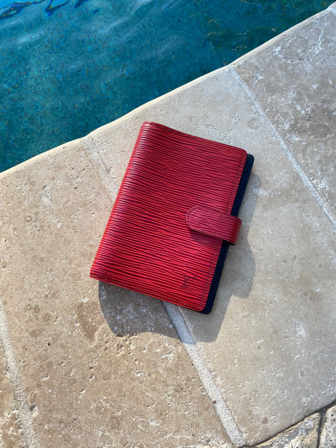 Louis Vuitton Red Epi Agenda PM (3909)