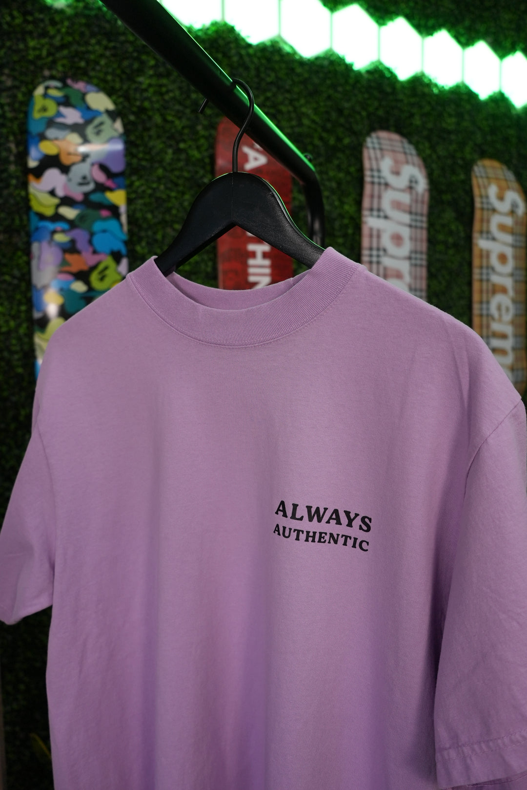 Always Authentic Tee - Purple Logo Tee