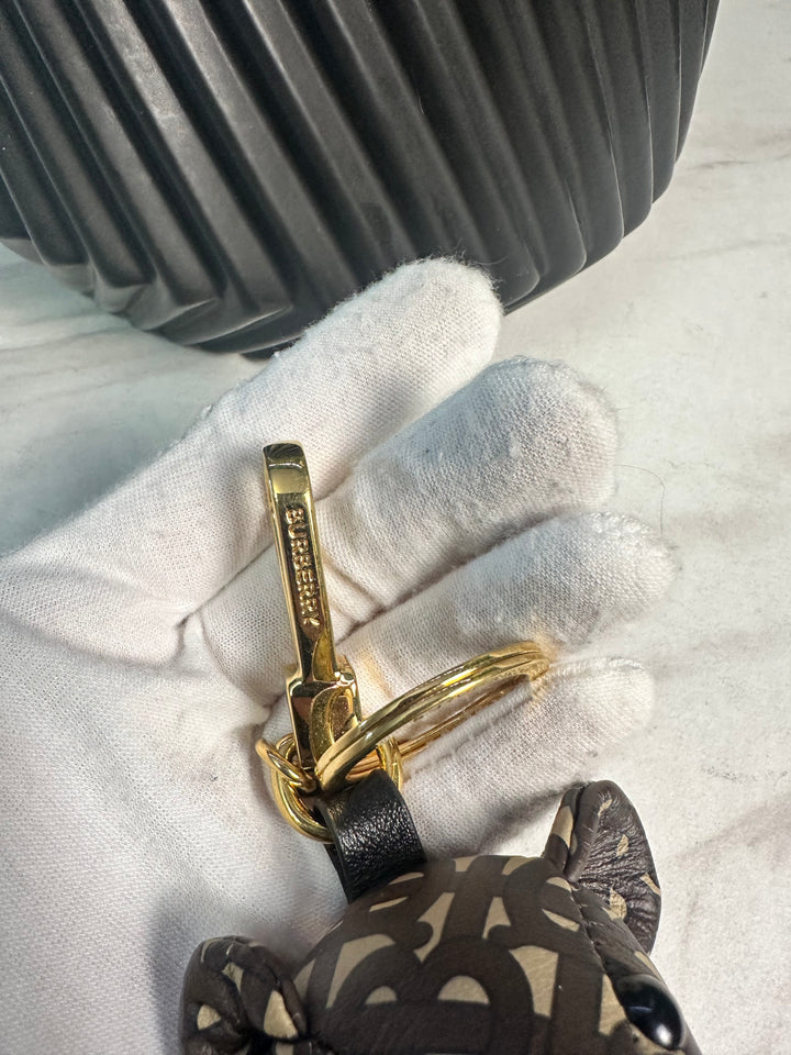 Burberry TB Logo Bear Bag Charm (6921)