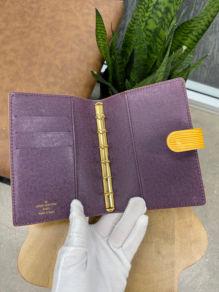Louis Vuitton Yellow Epi Agenda PM (3894)