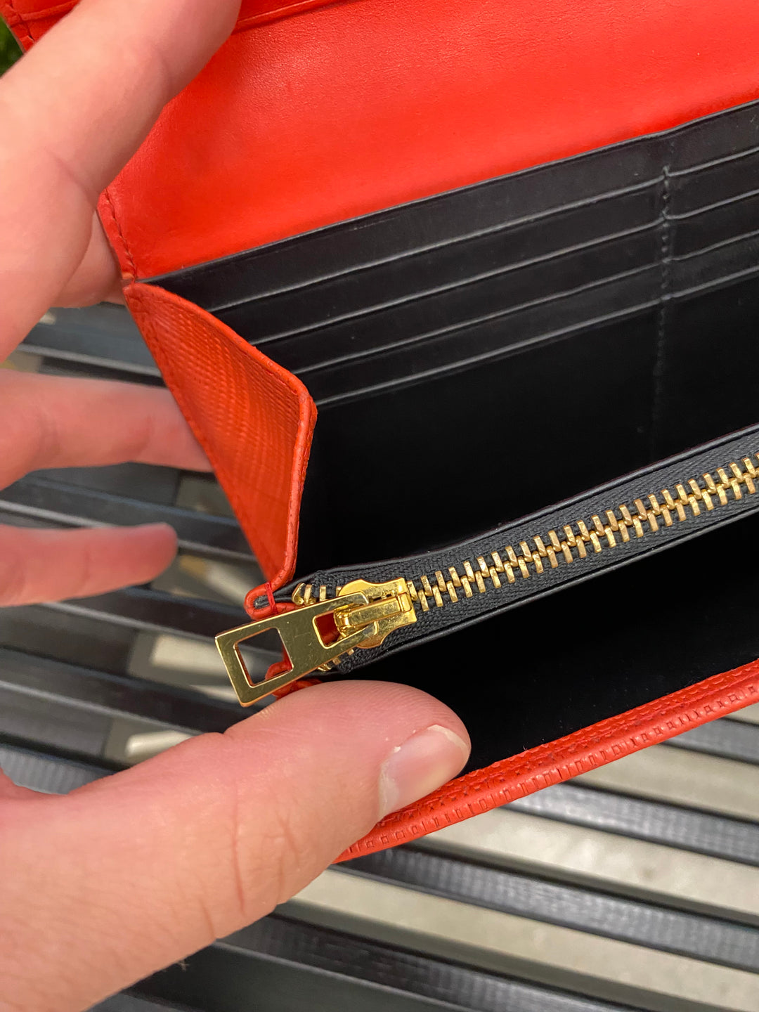Loewe Red Leather Long Wallet (1920)