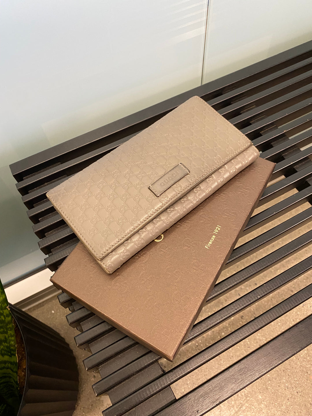 Gucci Grey Guccissima Long Wallet (4880)