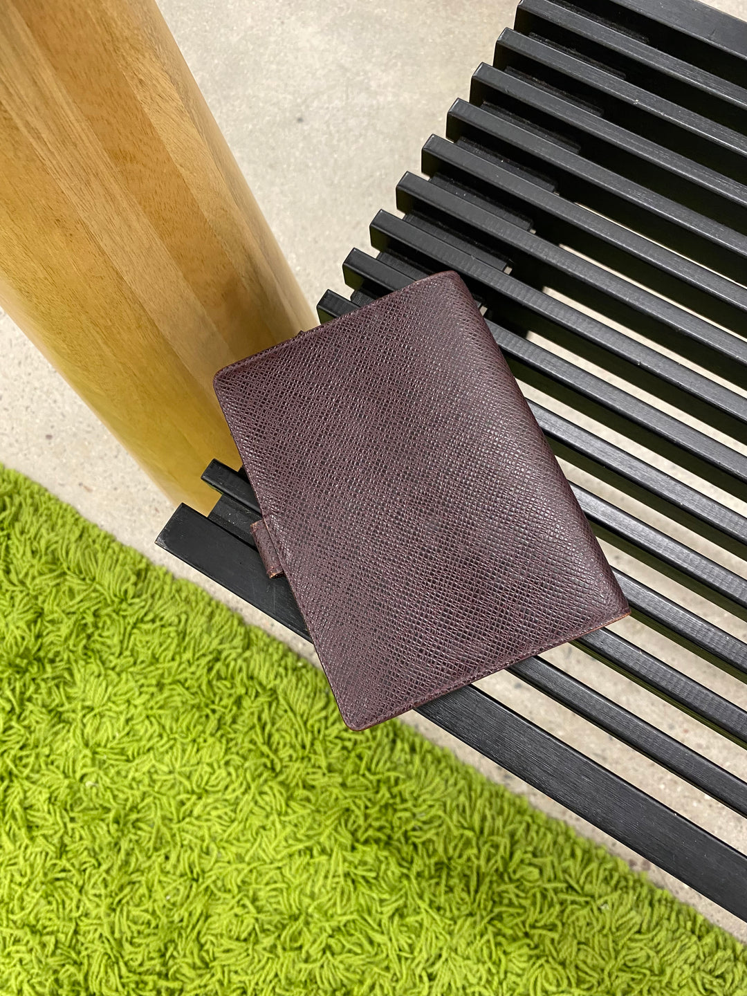 Louis Vuitton Burgundy Taiga Leather Agenda PM (9506)
