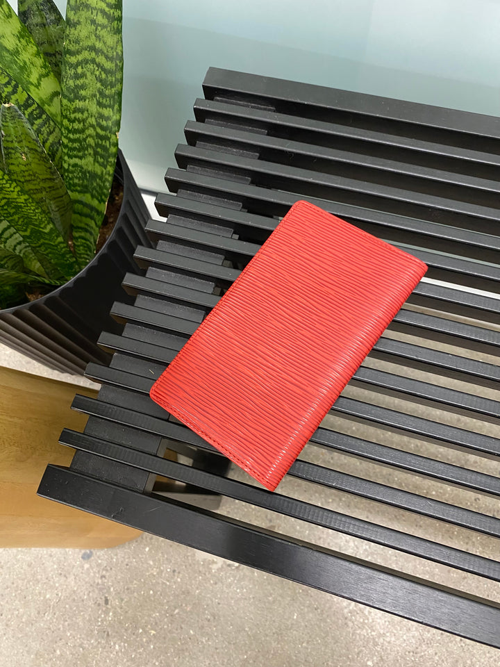 Louis Vuitton Red Epi Long Bifold Wallet (6813)