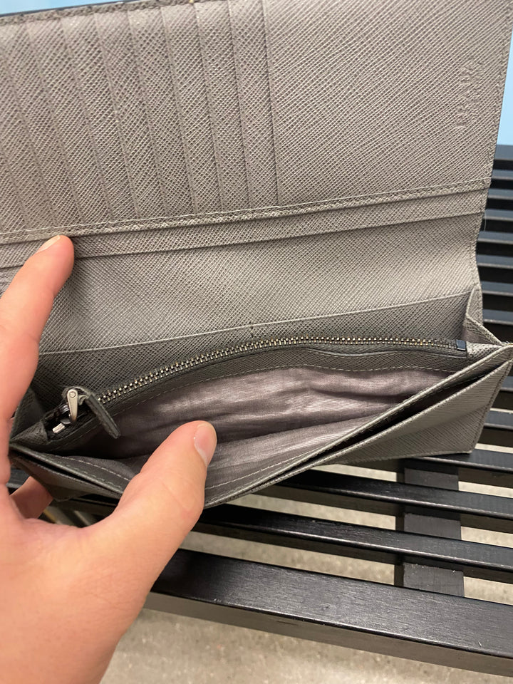 Prada Saffiano Long Bifold Wallet (3483)
