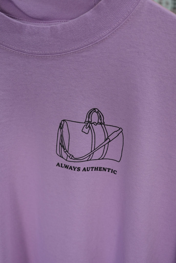 Always Authentic Tee - Purple Graphic