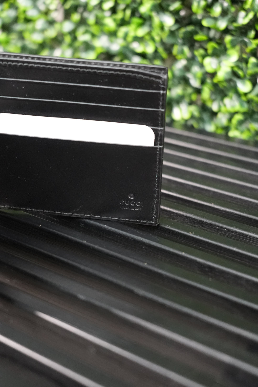 Gucci Black Leather Billfold