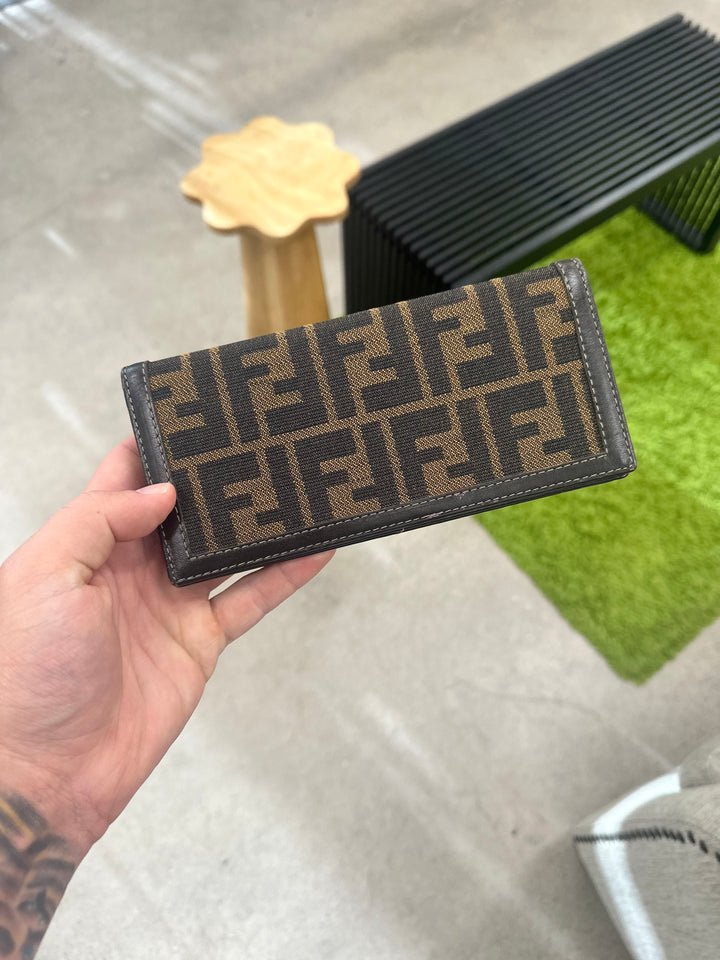 Fendi Zucca Long Flap Wallet (7145)