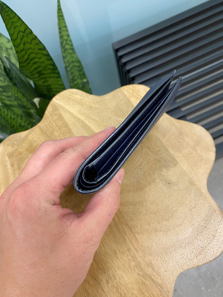 Burberry Navy Saffiano Billfold Wallet (9953)