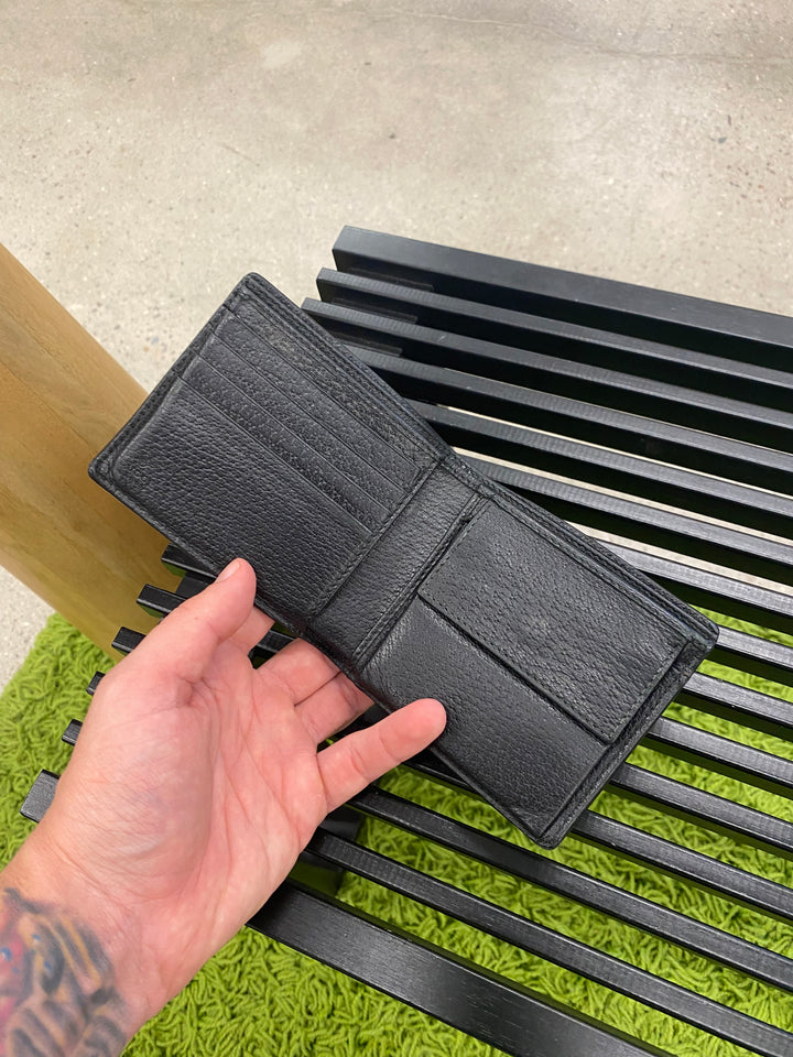 Gucci Black Pebbled Leather Marmont Billfold Wallet (5094)