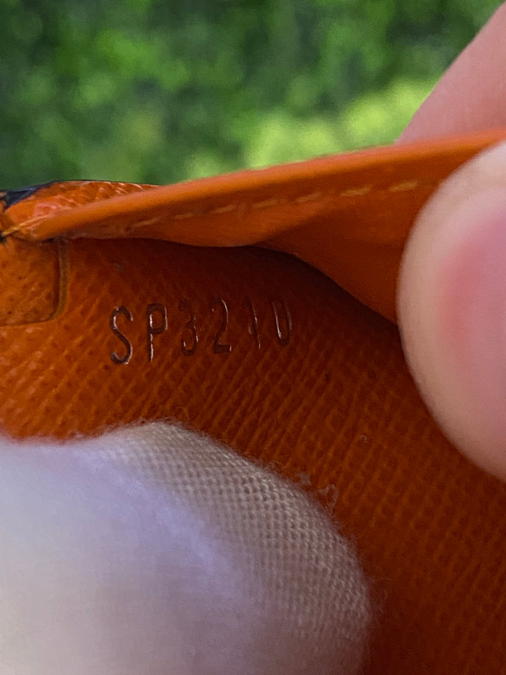 Louis Vuitton Damier Graphite Giant Orange Billfold Wallet (1358)