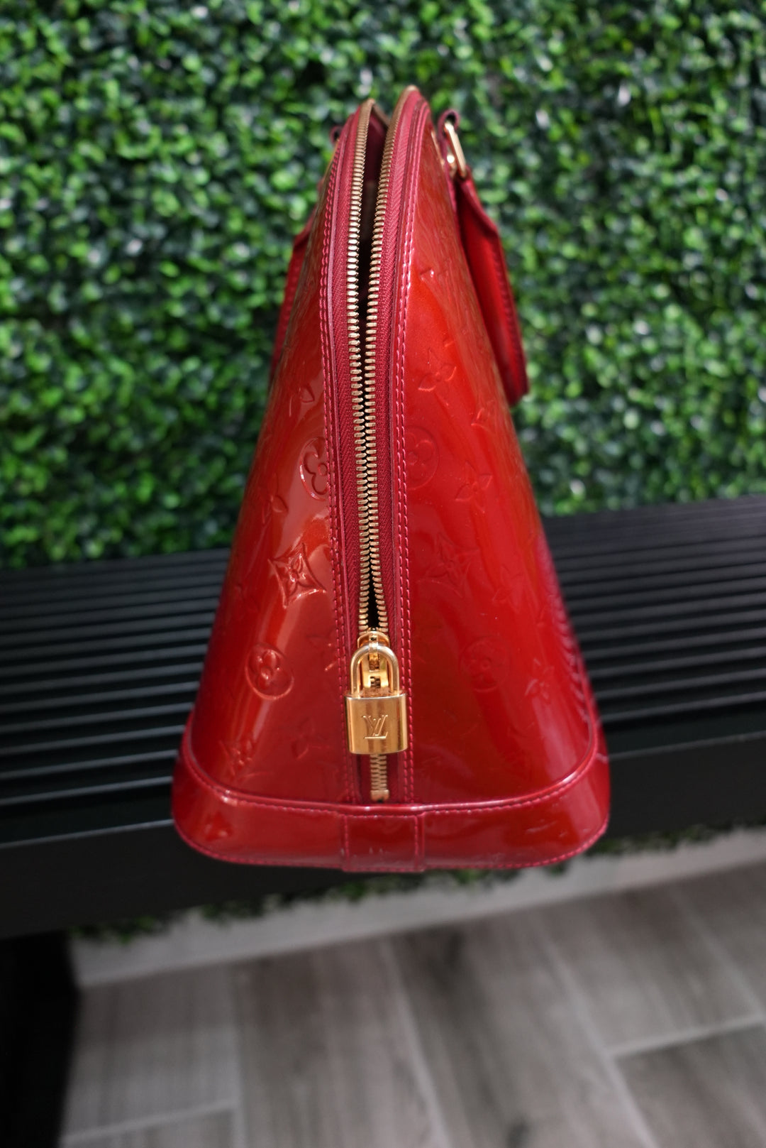 Louis Vuitton Red Vernis Alma GM