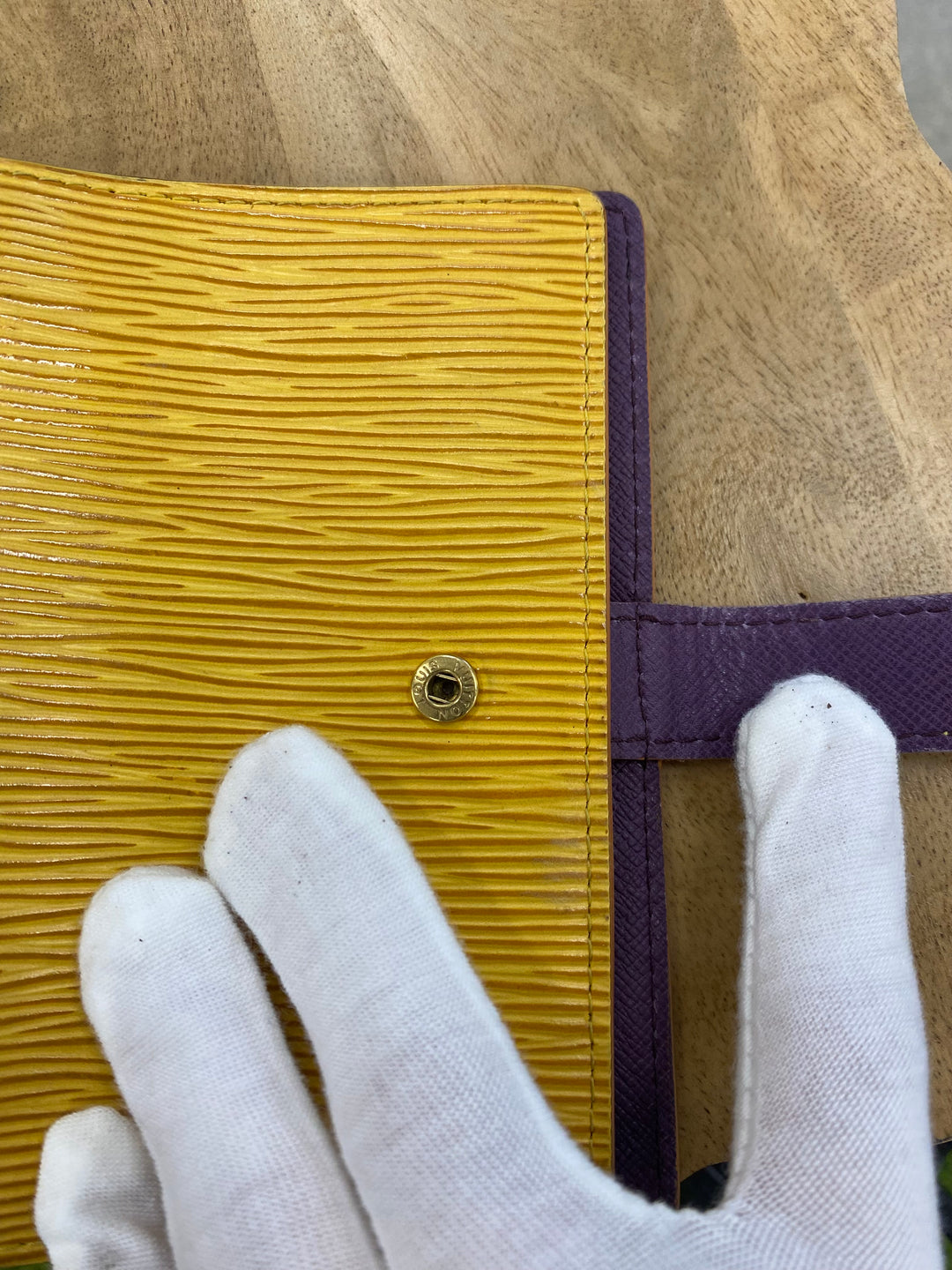 Louis Vuitton Yellow Epi Agenda PM (3882)