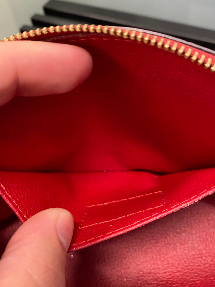 Louis Vuitton Red Vernis Cosmetic Pouch (1923)