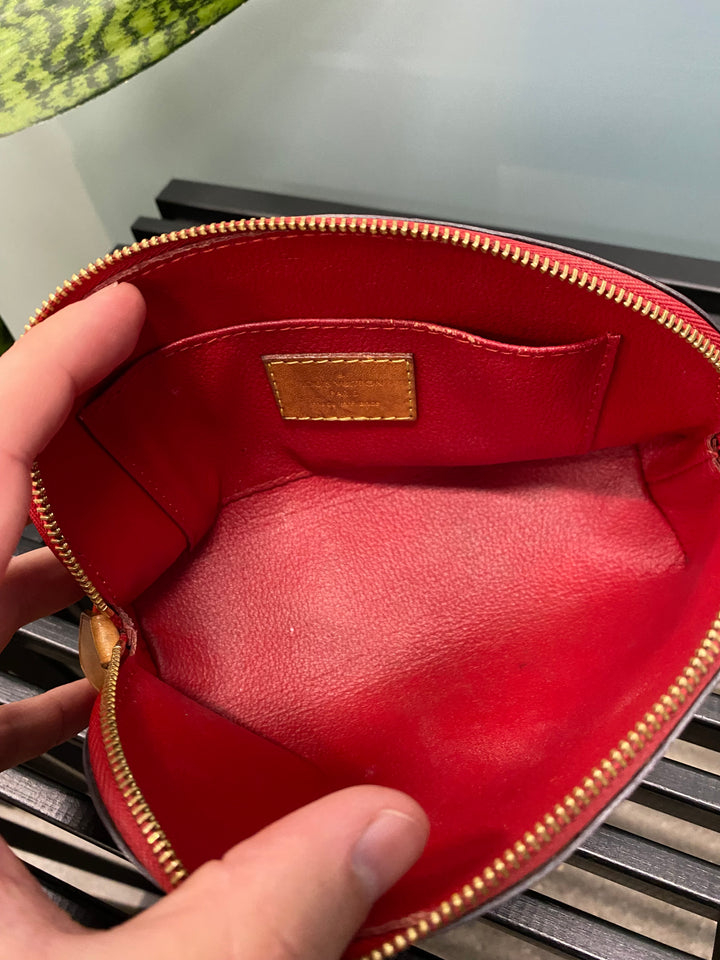 Louis Vuitton Red Vernis Cosmetic Pouch (1923)